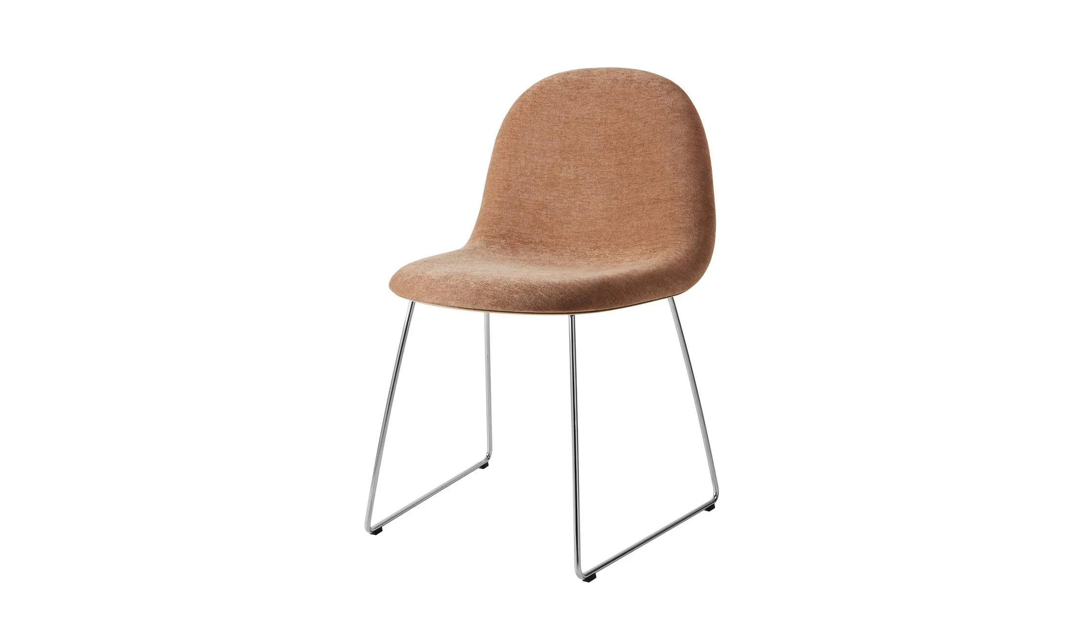 Gubi 3D Dining Sledge-Base Front Upholstered – Gubi.dk at Mesmetric