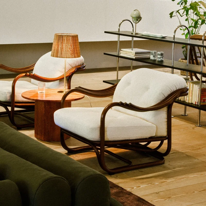 Poltrona Tria Lounge Chair – Gubi.dk at Mesmetric