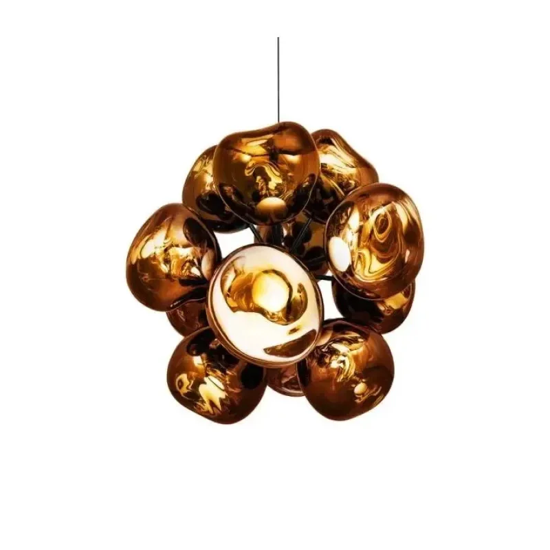 Melt Burst Chandelier Gold - Tom Dixon w Mesmetric