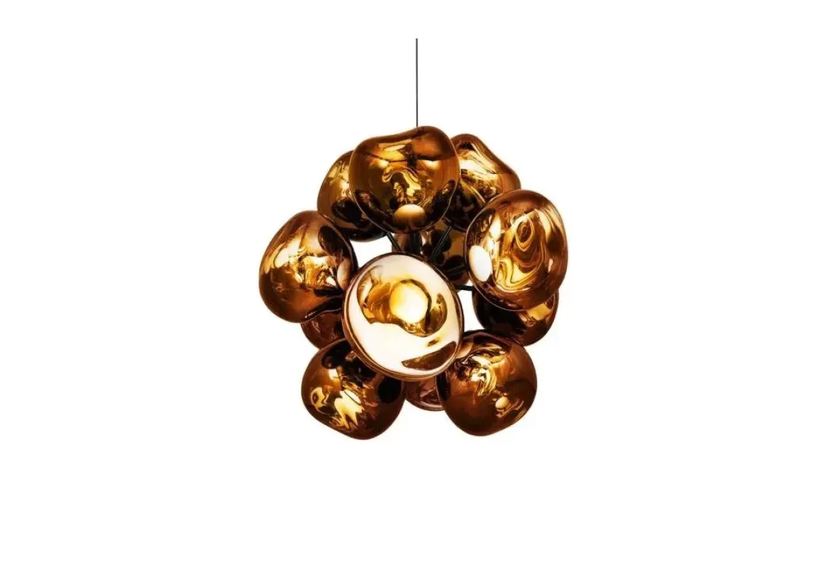 Melt Burst Chandelier Gold - Tom Dixon w Mesmetric