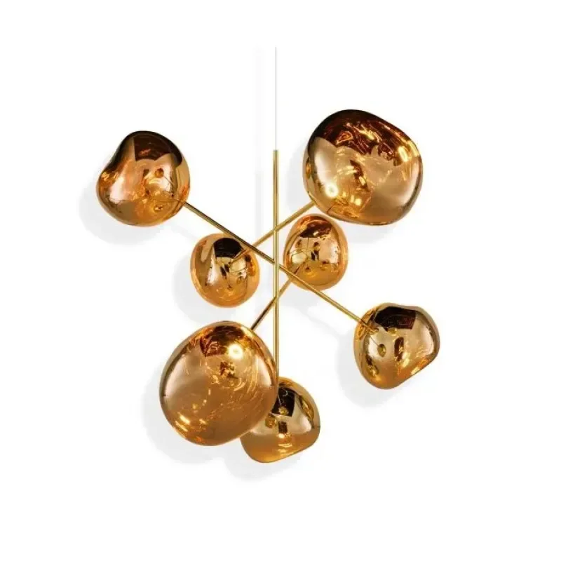 Melt Chandelier Large LED Gold - Tom Dixon w Mesmetric