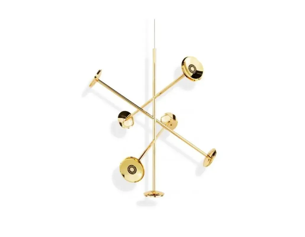 Melt Chandelier Large LED Gold - Tom Dixon w Mesmetric