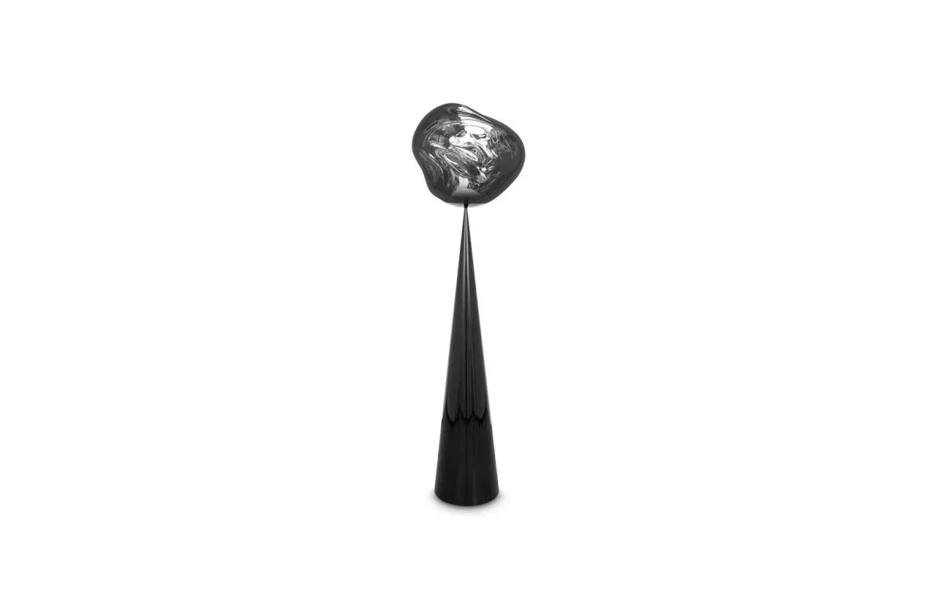 Melt Cone Fat Floor Silver - Tom Dixon w Mesmetric