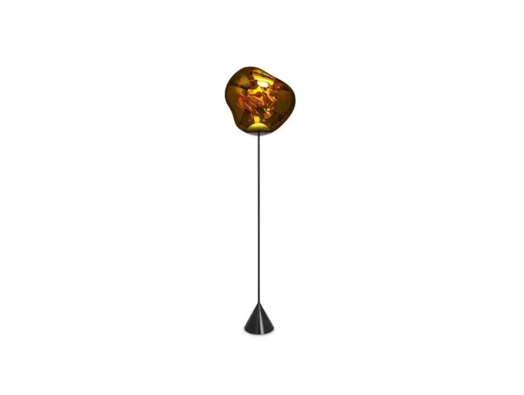 Melt Cone Slim Floor Gold - Tom Dixon w Mesmetric