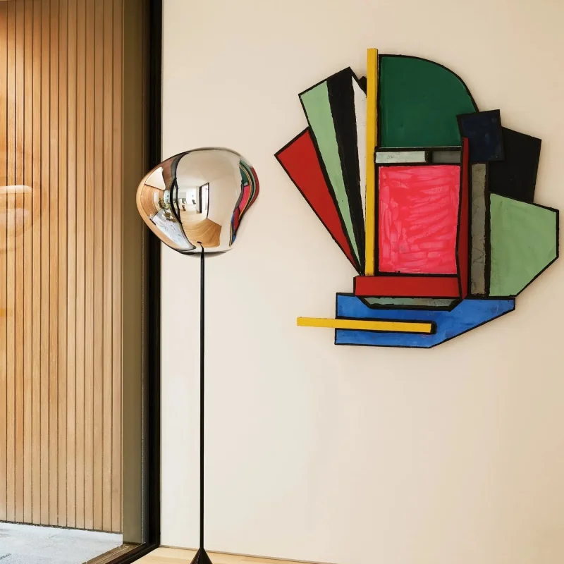 Melt Cone Slim Floor Silver - Tom Dixon w Mesmetric