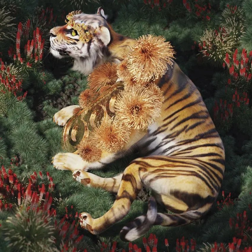Extinct Animals - Golden Tiger