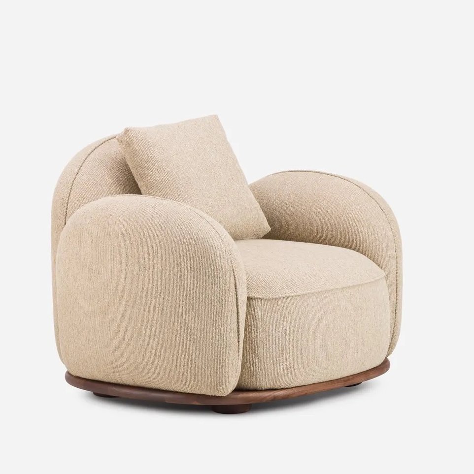 138SQ Azores Lounge Armchair - De La Espada w Mesmetric