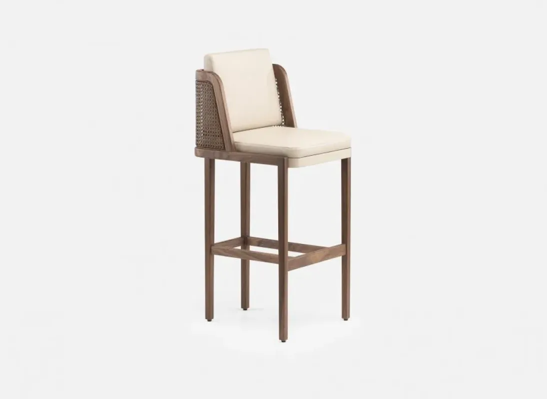 272P/T Throne Bar Stool Rattan – De La Espada at Mesmetric