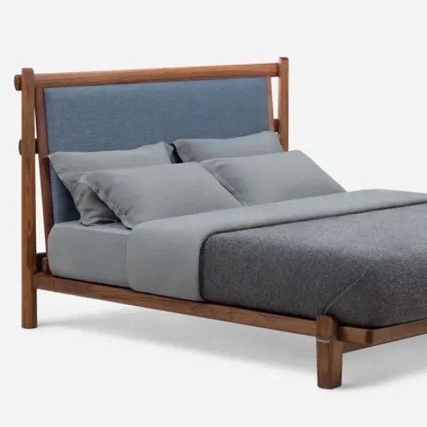 684S Twenty-Five Upholstered Bed - De La Espada w Mesmetric