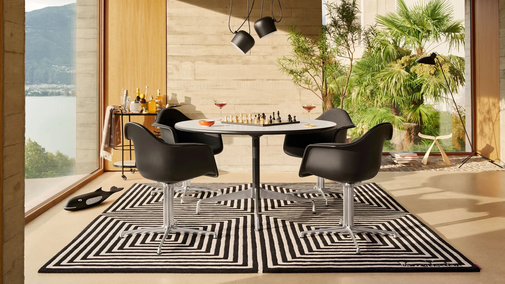 Eames Plastic DAL RE Full Upholstery - Vitra w Mesmetric