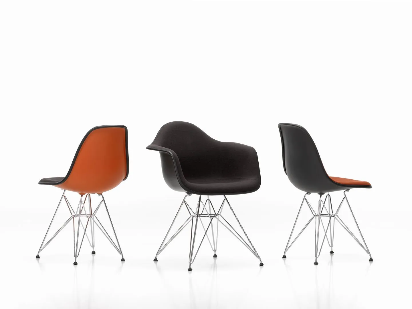 Eames Plastic DAR RE Full Upholstery - Vitra w Mesmetric
