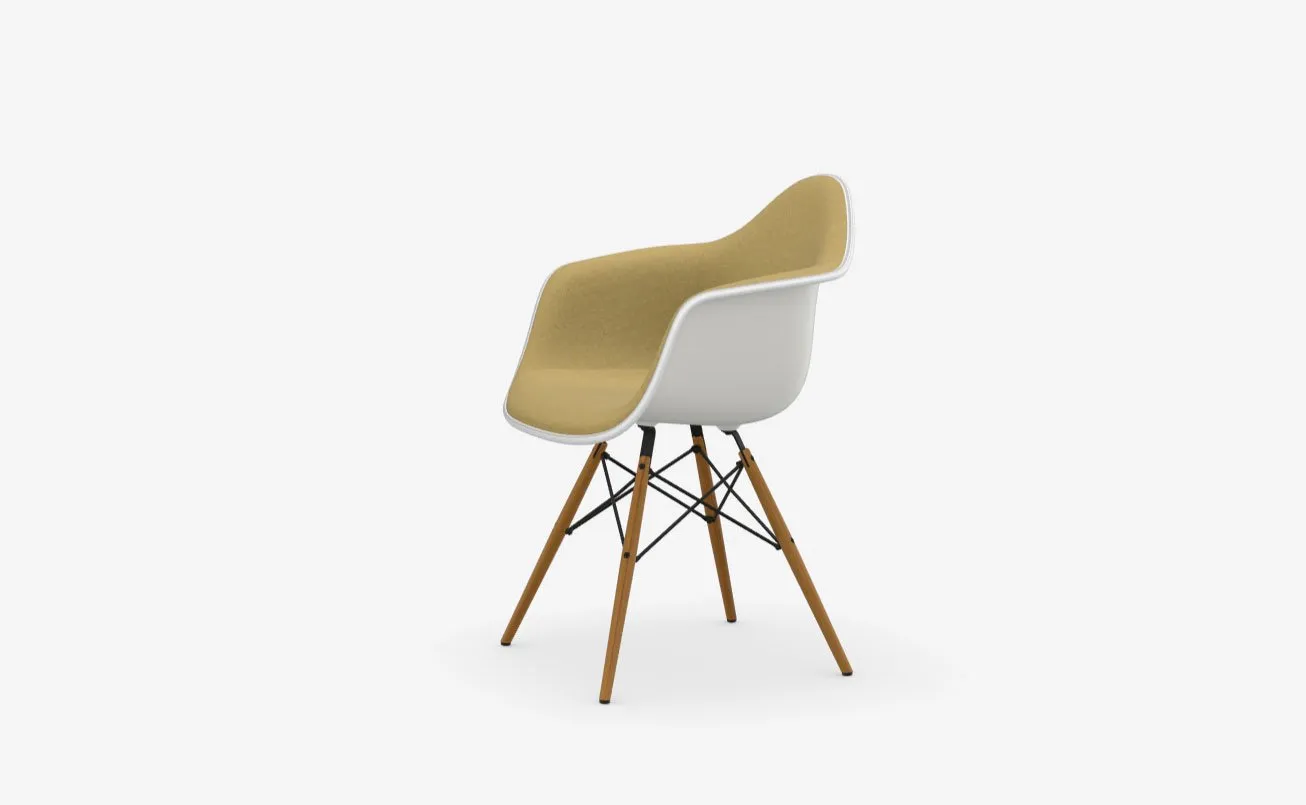 Eames Plastic RE DAW Front Upholstered - Vitra w Mesmetric