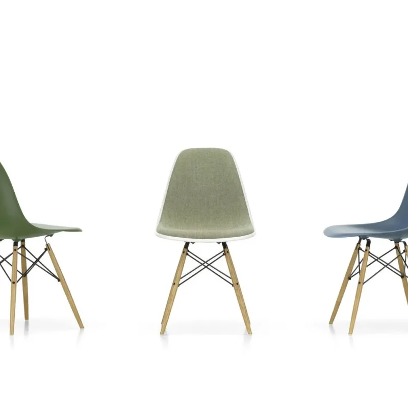 Eames Plastic RE DSW Fully Upholstered – Vitra at Mesmetric