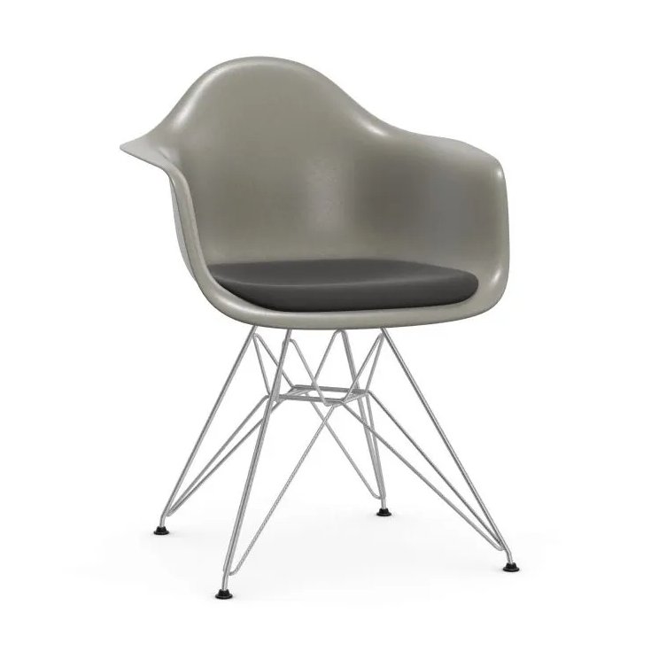 Eames Fiberglass DAR Upholstred seat – Vitra at Mesmetric
