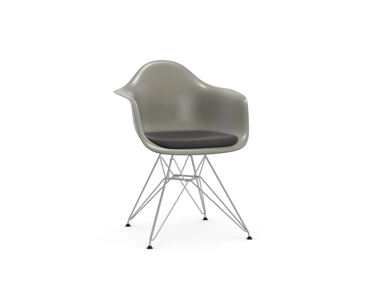 Eames Fiberglass DAR Upholstred seat – Vitra at Mesmetric