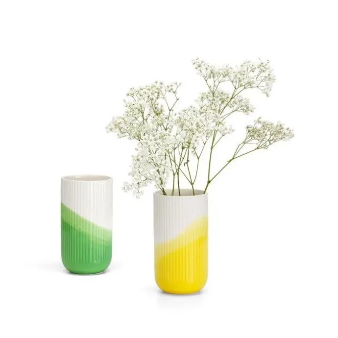 Herringbone Vessels - Vase Ribbed