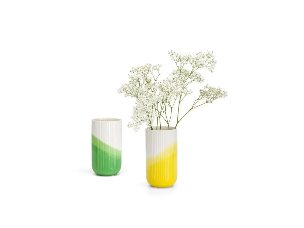 Herringbone Vessels - Vase Ribbed - Vitra w Mesmetric