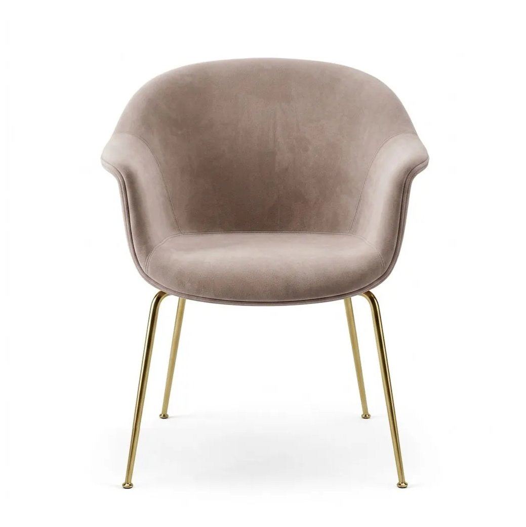 Bat Dining Conic Base Upholstered – Gubi.dk at Mesmetric