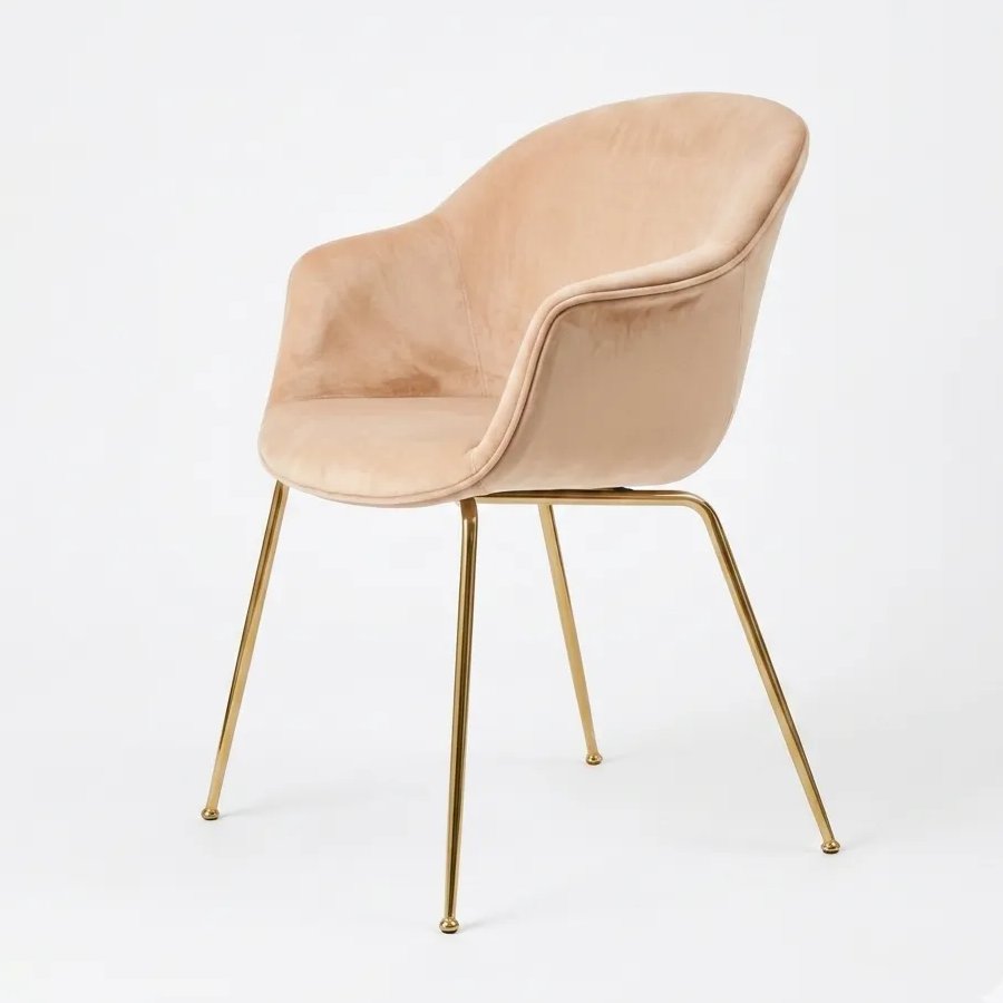 Bat Dining Conic Base Upholstered