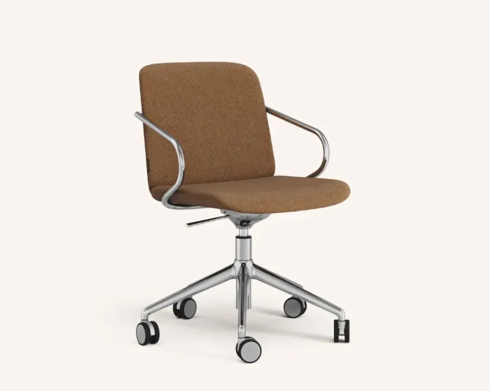 Amstelle armchair with wheel base – Swedese at Mesmetric