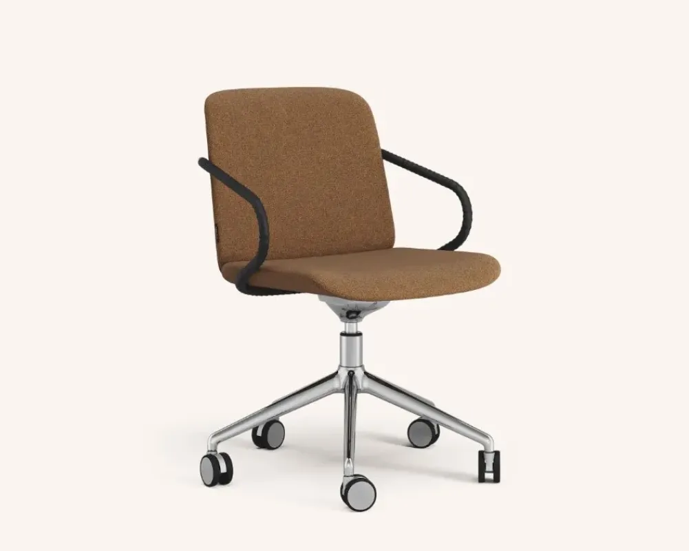 Amstelle armchair with wheel base – Swedese at Mesmetric