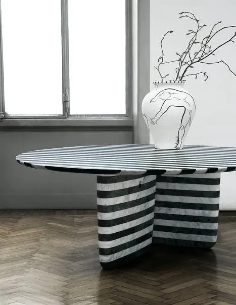 Tobi-Ishi Striped Marble – B&B Italia at Mesmetric