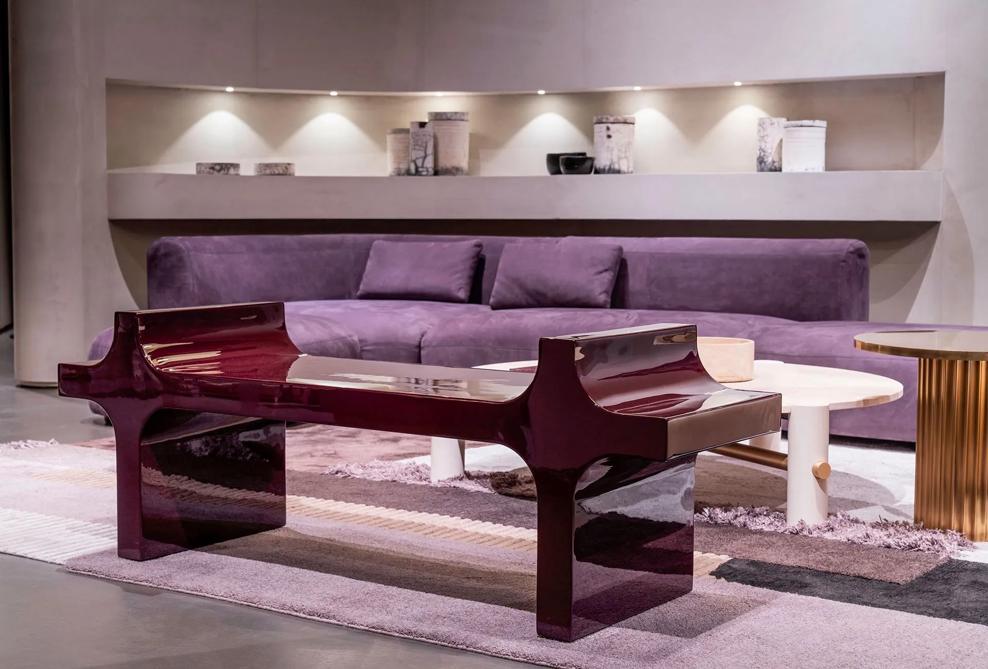 Dharma Bench & Pouf - Baxter w Mesmetric