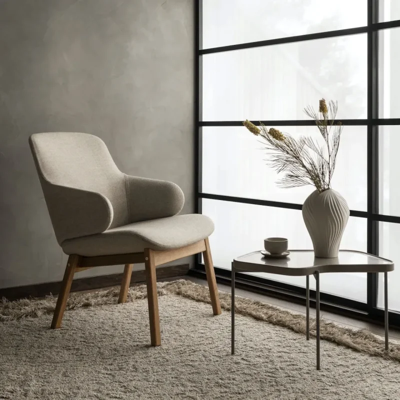 Amstelle Easy Chair Wood - Swedese w Mesmetric