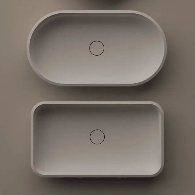 Undici Rectangular Washbasin Over Countertop