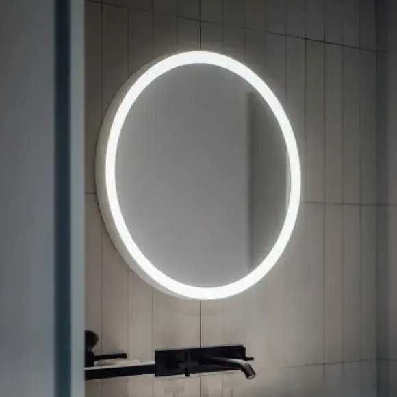 Memory Round With Frame & LED 90 – Agape at Mesmetric