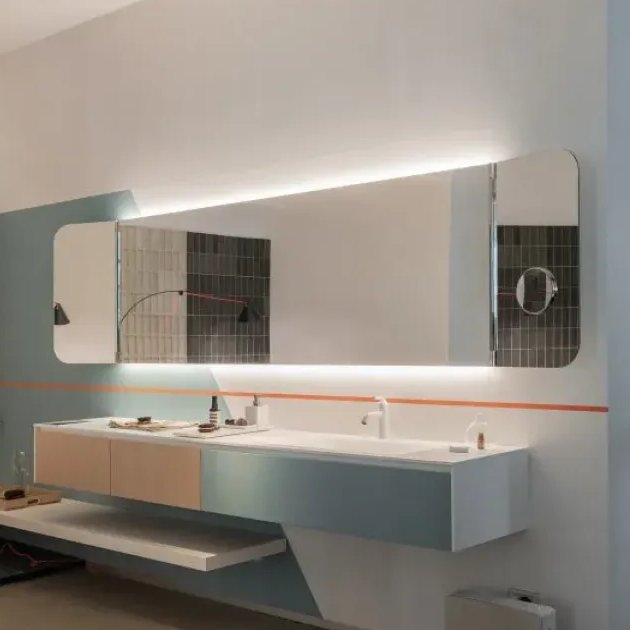 Narciso Mirror With Filleted Flaps LED – Agape at Mesmetric