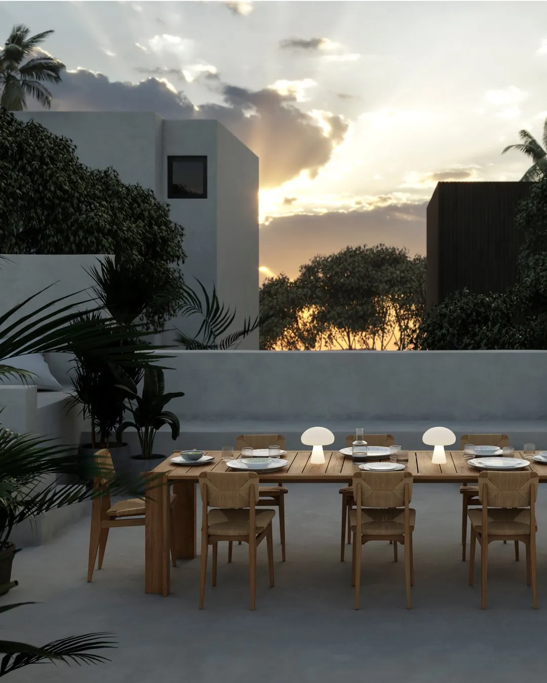 Atmosfera table outdoor - Gubi.dk w Mesmetric