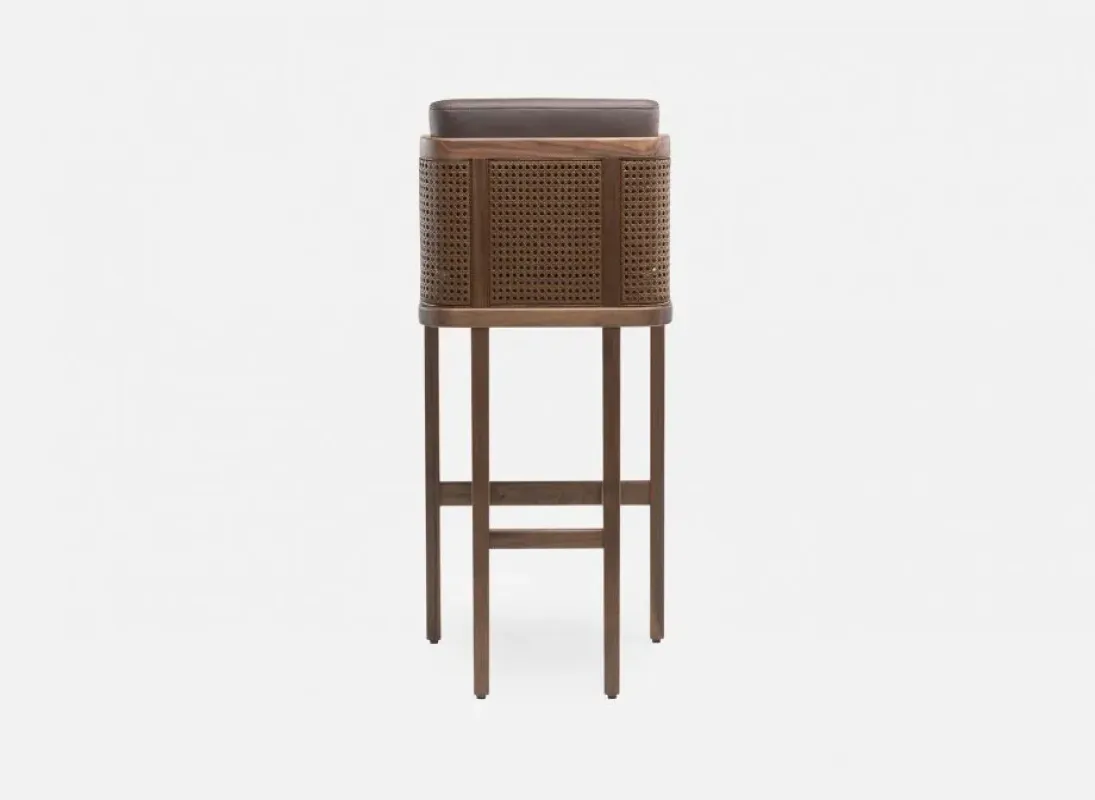 272P/T Throne Bar Stool Rattan – De La Espada at Mesmetric