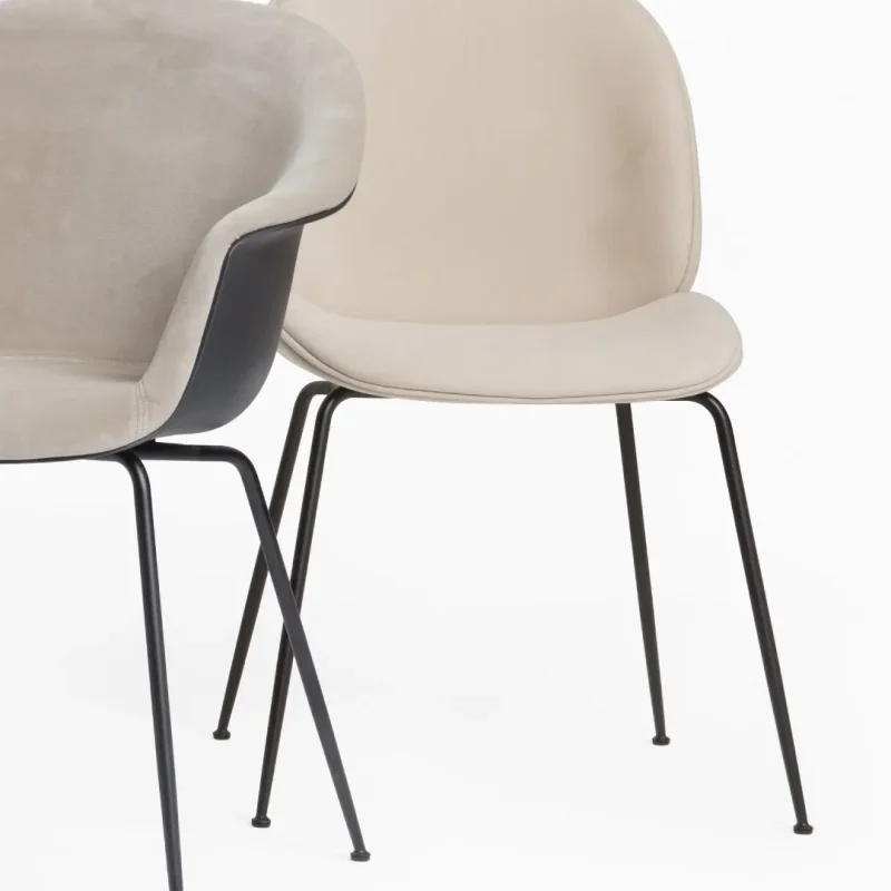 Bat dining conic base front upholstered – Gubi.dk at Mesmetric