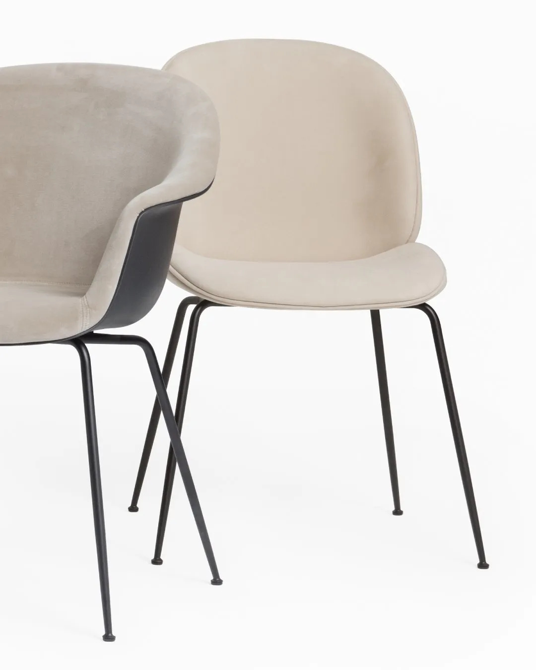 Bat dining conic base front upholstered – Gubi.dk at Mesmetric