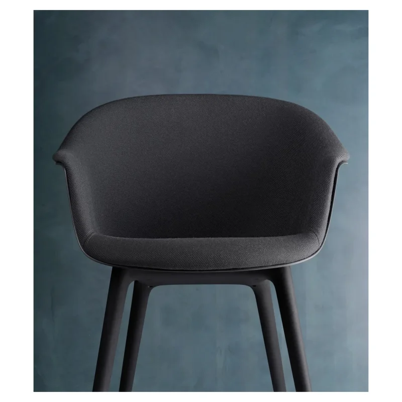 Bat dining plastic base front upholstered – Gubi.dk at Mesmetric