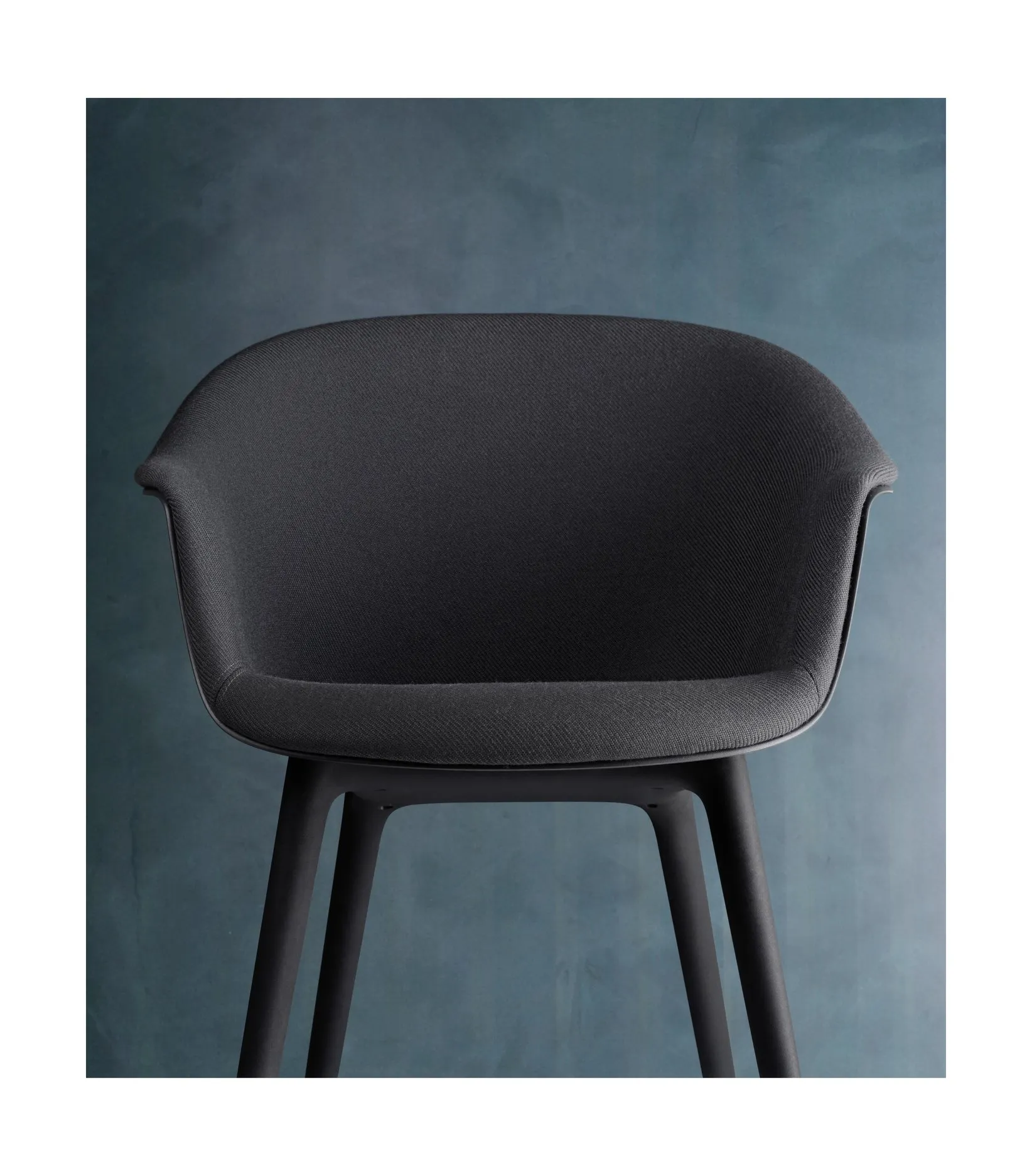 Bat dining plastic base front upholstered – Gubi.dk at Mesmetric