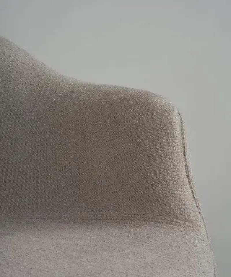 Bat dining plastic base upholstered – Gubi.dk at Mesmetric