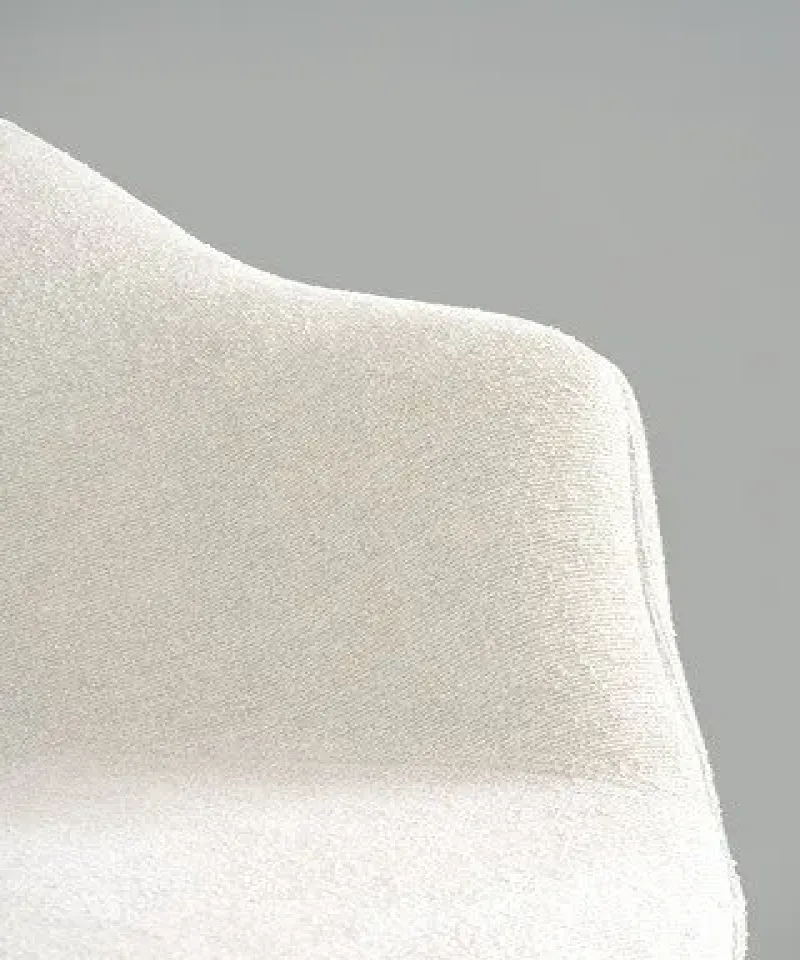 Bat dining plastic base upholstered – Gubi.dk at Mesmetric