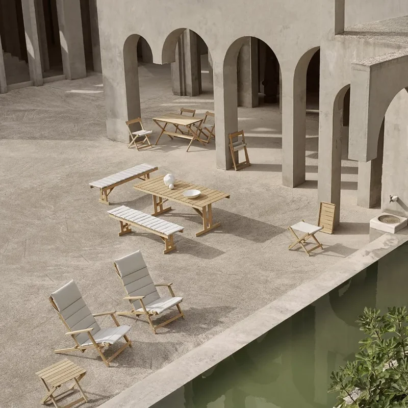 BM5568 Deck Chair Outdoor - Carl Hansen w Mesmetric