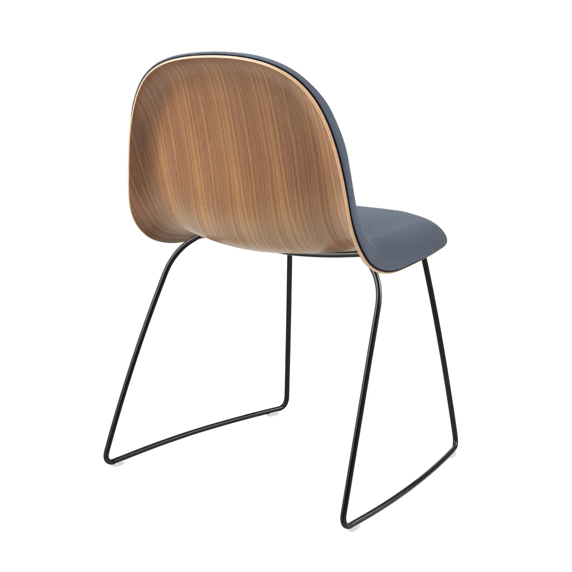 Gubi 3D Dining Sledge-Base Front Upholstered – Gubi.dk at Mesmetric