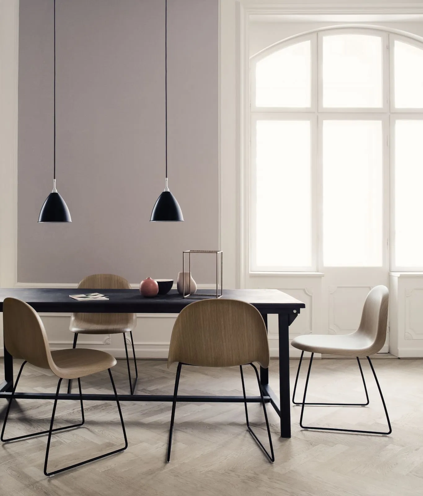 Gubi 3D Dining Sledge-Base Front Upholstered – Gubi.dk at Mesmetric
