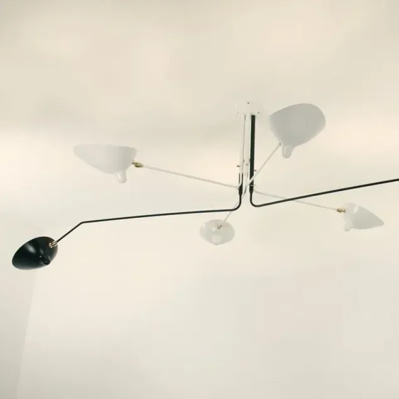 Ceiling lamp - six arms – Serge Mouille at Mesmetric
