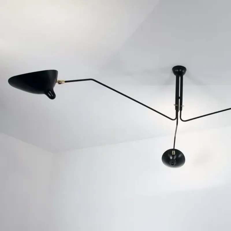 Ceiling lamp - three arms – Serge Mouille at Mesmetric