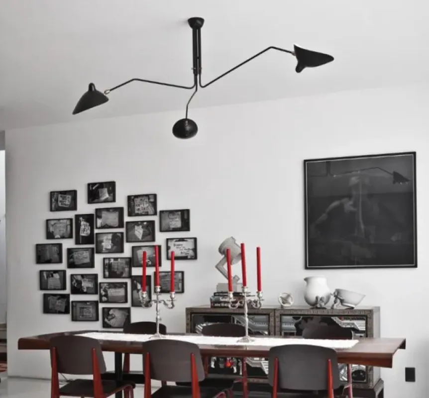 Ceiling lamp - three arms – Serge Mouille at Mesmetric