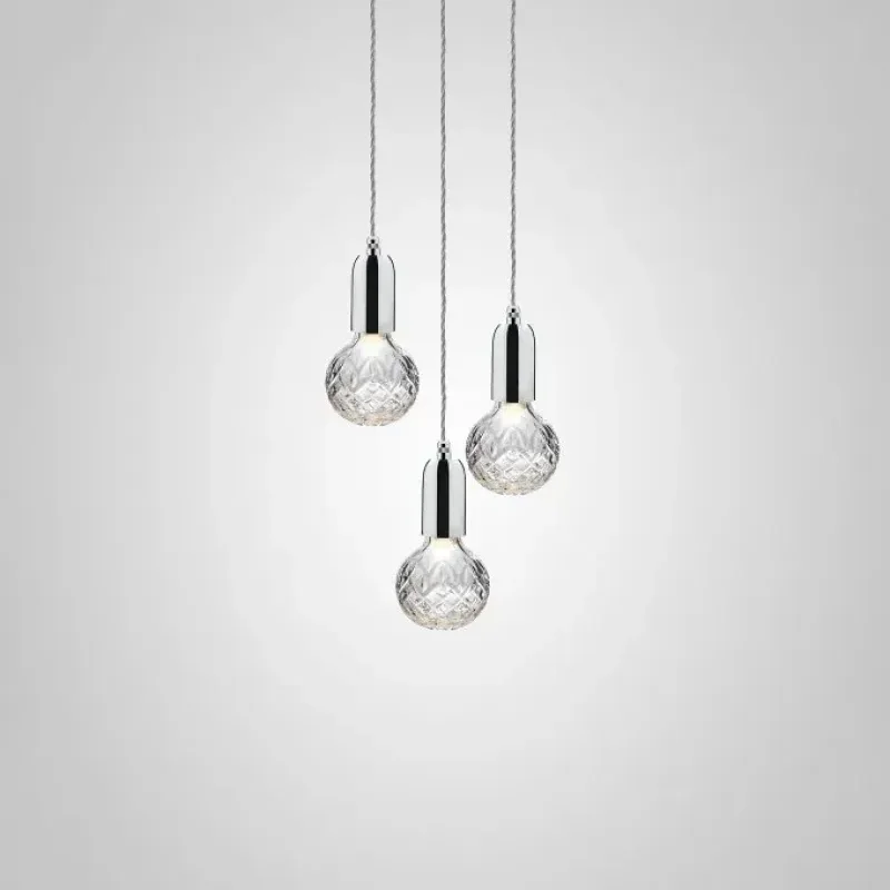 Clear Crystal Bulb Chandelier - Lee Broom w Mesmetric
