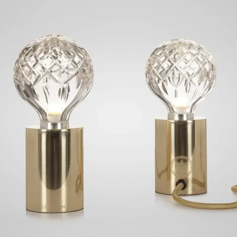 Clear Crystal Bulb Table Lamp - Lee Broom w Mesmetric