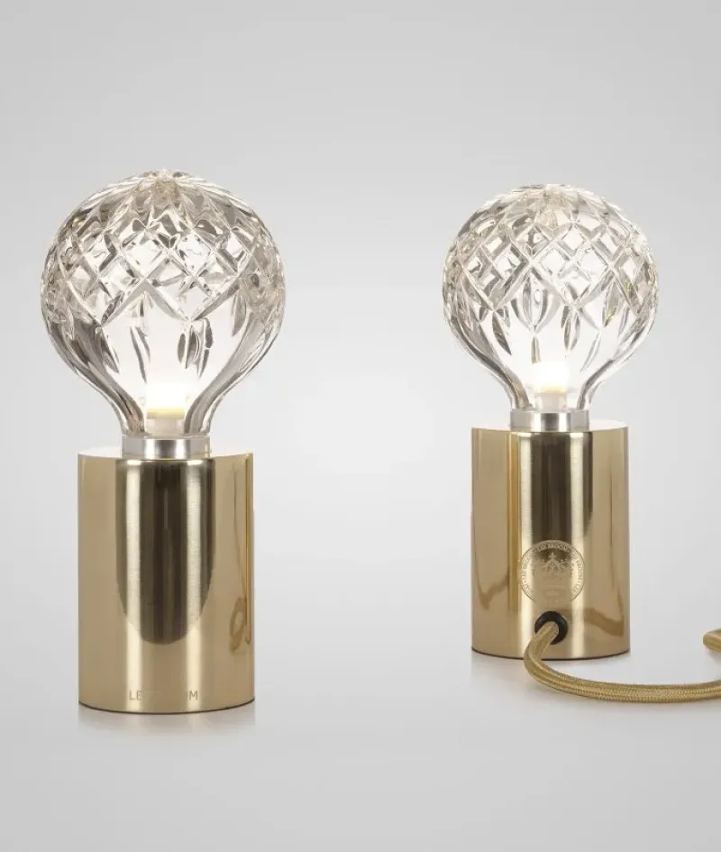 Clear Crystal Bulb Table Lamp - Lee Broom w Mesmetric