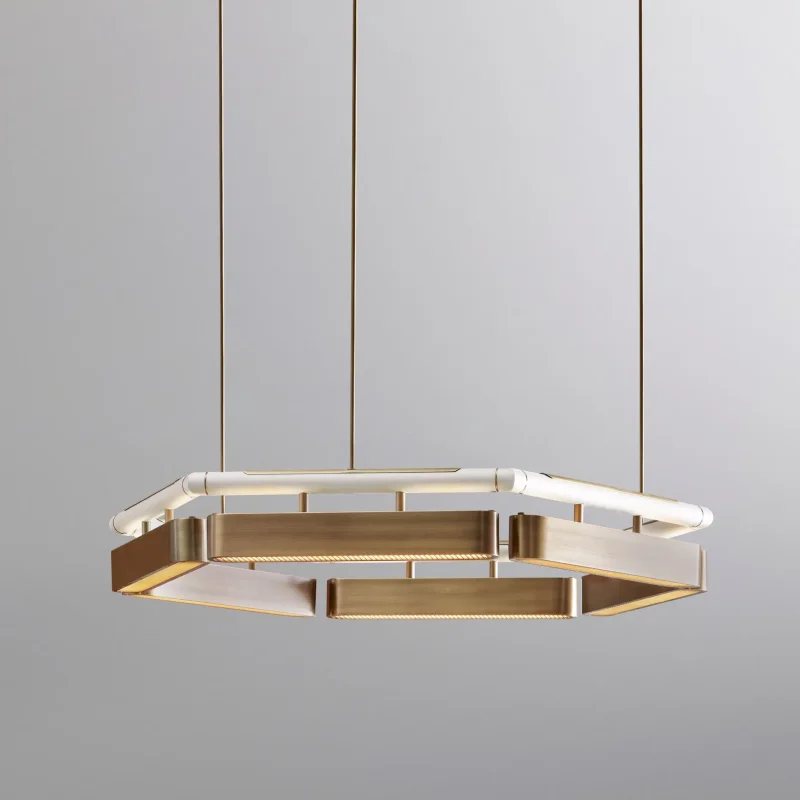 Colt hexagon chandelier - Bert Frank w Mesmetric