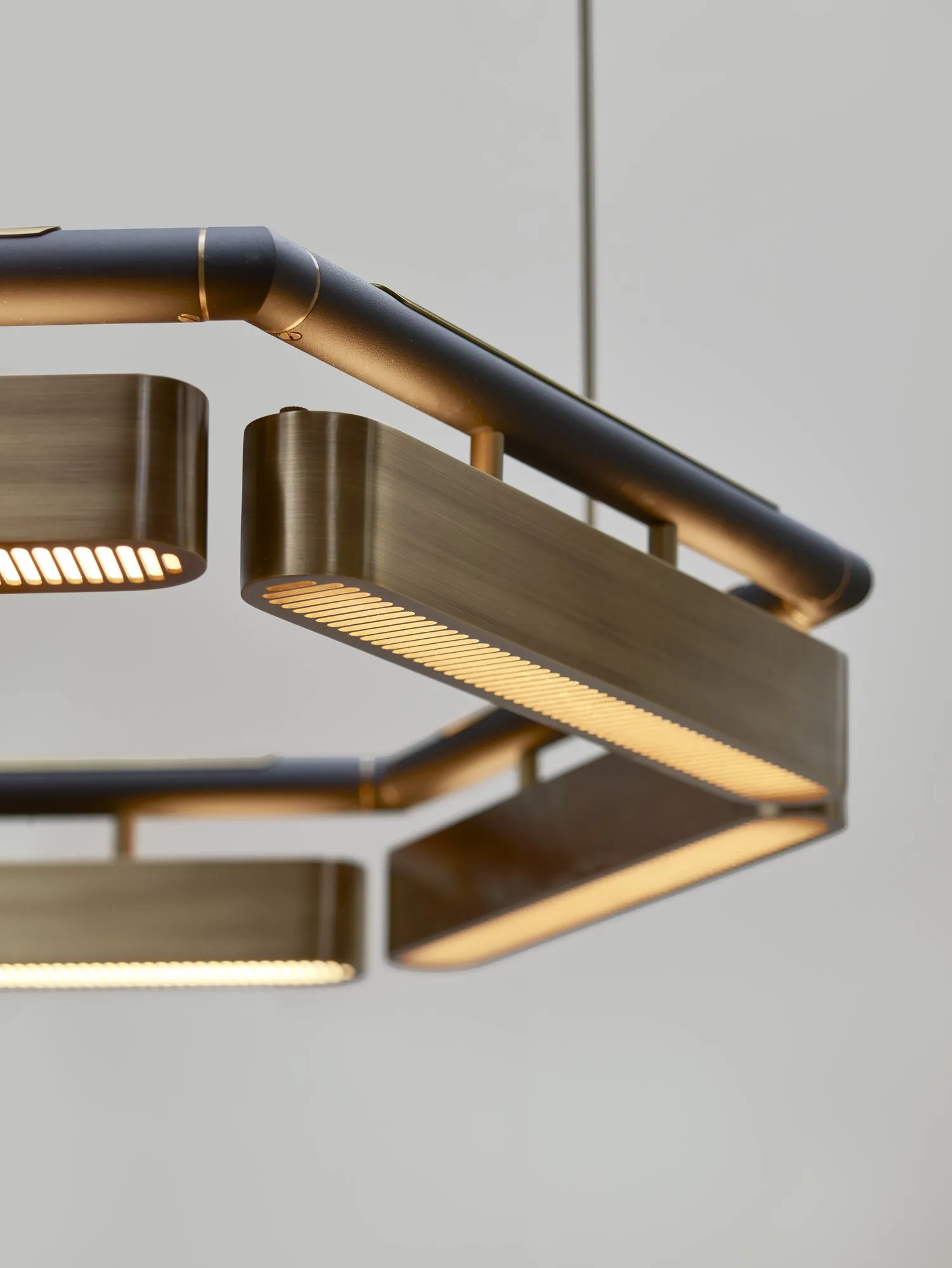 Colt hexagon chandelier - Bert Frank w Mesmetric